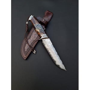  ДНІПРОВСЬКА ХВИЛЯ ніж ручної роботи майстра ALEKSANDR KASINEC, сталь Rex 121CPM, 67 HRC. Photo 3